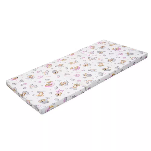 Gyerek összecsukható matrac New Baby STANDARD 120x60x5 cm koala rózsaszín