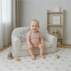 Gyermek kanapéágy New Baby Lion Family light grey