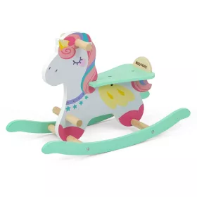   Fából készült hintaló háttámlával Milly Mally Lucky 18 Unicorn