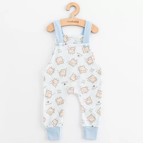Baba pamut kantáros nadrág New Baby Biscuits kék