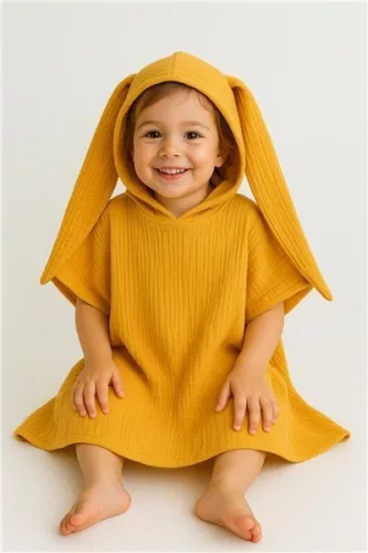 Gyermek muszlin poncsó New Baby Feeling mint 35 cm