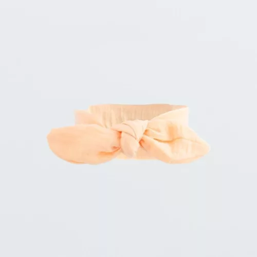 Baba muszlin fejpánt New Baby Leny Peach