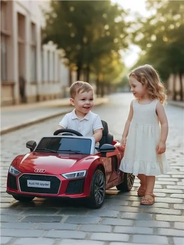 Elektromos autó BABY MIX  AUDI R8 Spyder MAXI piros metál