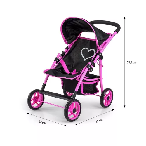 Játék sport babakocsi babáknak Milly Mally Natalie Prestige Black