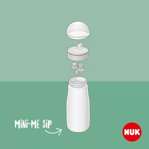 Gyermek itatópohár NUK Mini-Me Sip 300 ml biege