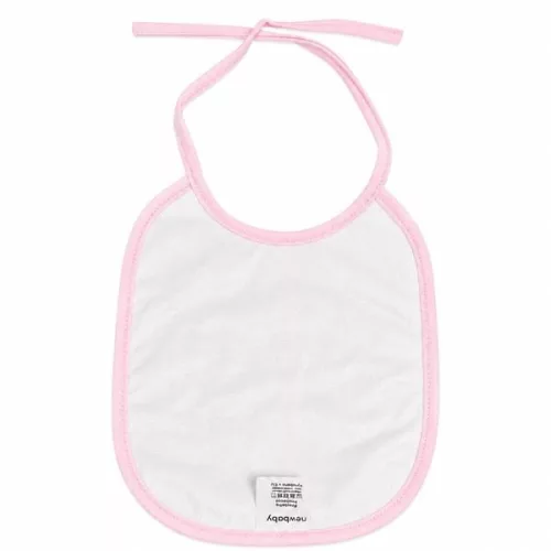 Gyermek frottír előke PVC-vel bélelve New Baby rózsaszín