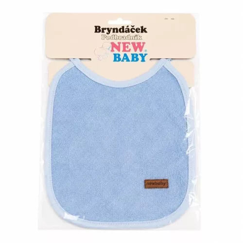 Gyermek frottír előke PVC-vel bélelve New Baby kék