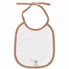 Gyermek frottír előke PVC-vel bélelve New Baby barna
