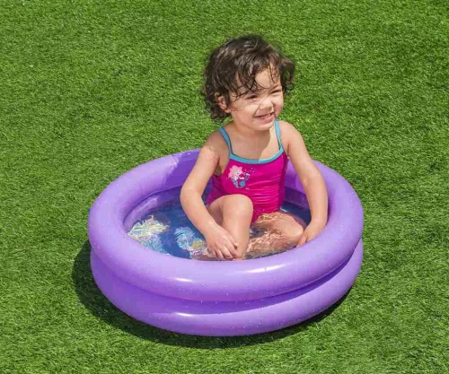 Gyermek felfújhatós medence Bestway Mikro 61x15 cm lila