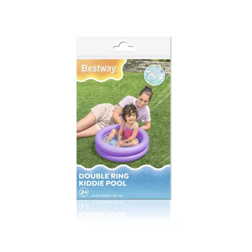 Gyermek felfújhatós medence Bestway Mikro 61x15 cm lila