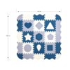 Habszivacs puzzle szőnyeg Milly Mally Jolly 3x3 Shapes Blue