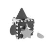 Habszivacs puzzle szőnyeg Milly Mally Jolly 3x3 Shapes Grey