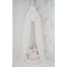 Függő luxus baldachin pomponokkal Belisima ecru