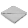 Gyermek frottír törölköző és kapucnival New Baby BASIC 80x80 szürke
