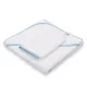 Gyermek frottír törölköző és kapucnival New Baby BASIC 80x80 fehér-kék