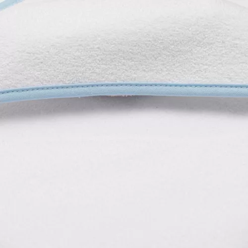 Gyermek frottír törölköző és kapucnival New Baby BASIC 80x80 fehér-kék