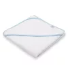 Gyermek frottír törölköző és kapucnival New Baby BASIC 80x80 fehér-kék