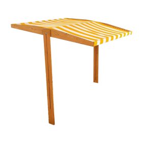   Tető a gyermek fa homokozóhoz Baby Mix 120x120 cm sárga-fehér