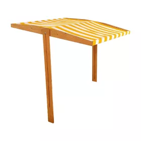   Tető a gyermek fa homokozóhoz Baby Mix 120x120 cm sárga-fehér