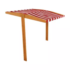   Tető a gyermek fa homokozóhoz Baby Mix 120x120 cm piros-fehér