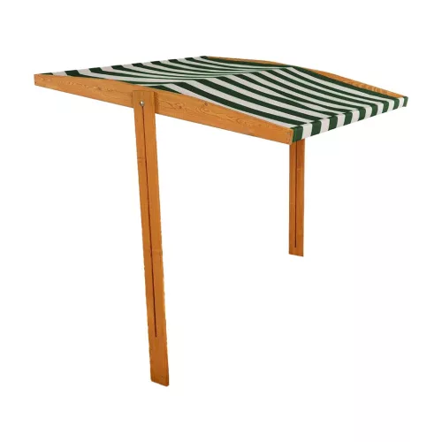 Tető a gyermek fa homokozóhoz Baby Mix 120x120 cm zöld-fehér