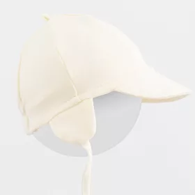   Pamut baba sapka napellenzővel New Baby Casually dressed cream