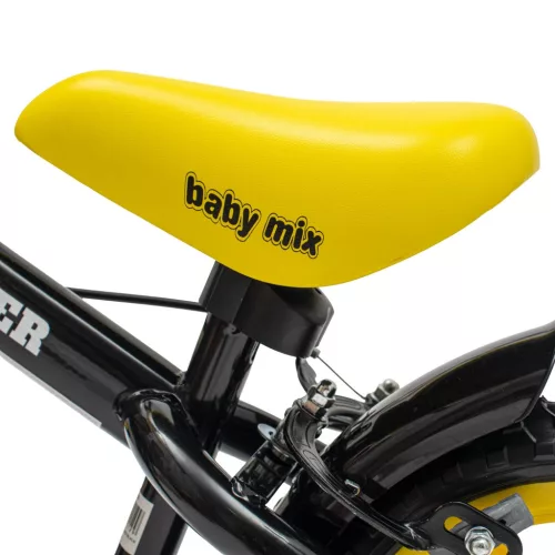 Gyerek futóbicikli fékkel Baby Mix Traveller fekete