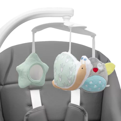 Etetőszék 2az1-ben gyerekeknek SMART New Baby grey