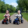 Bébitaxi tolókarral Baby Mix Mega Prime EVA  kék