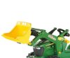 Pedálos traktor rakodó Rolly Toys John Deere Farmtrac zöld