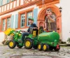 Pedálos traktor rakodó Rolly Toys John Deere Farmtrac zöld