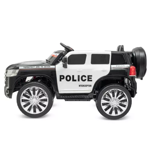 Gyermek elektromos autó Baby Mix Police 4x4 fekete