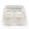 Baba szatén balettcipők New Baby Ivory Flowers 0-3 h