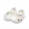 Baba szatén balettcipők New Baby Ivory Flowers 6-12 h