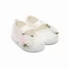 Baba szatén balettcipők New Baby Ivory Flowers 12-18 h