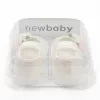 Baba szatén balettcipők New Baby Ivory Flowers 12-18 h