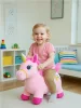 Plüss felfújható ugráló ló hangokkal Baby Mix Egyszarvú