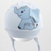 Pamut baba sapka New Baby  Happy Elephant blue