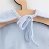 Gyermek pamut előke New Baby Happy Elephant blue