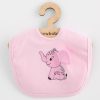 Gyermek pamut előke New Baby Happy Elephant pink