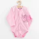 Baba teljes hosszában patentos hosszú ujjú body New Baby Happy Elephant pink