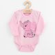 Baba hosszú ujjú body New Baby Happy Elephant pink