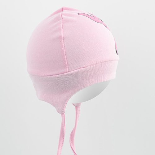 Pamut baba sapka New Baby  Happy Elephant pink