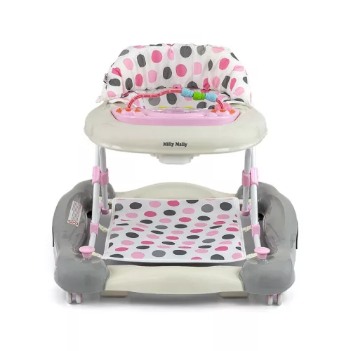 Gyerek bébikomp hintával Milly Mally Patrol Plus Pastel Dots
