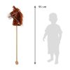 Hobby Horse hanggal kerekekkel Bruno Baby Mix Brown