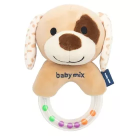 Csörgős plüss játék Baby Mix Barna kutyus