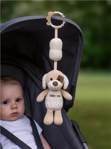 Fejlesztő zenélő játék Baby Mix Barna kutyus