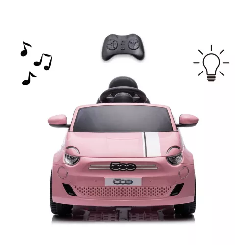 Elektromos autó Milly Mally  Fiat 500e rózsaszín