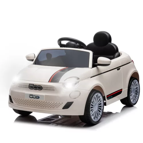 Elektromos autó Milly Mally Fiat 500e fehér