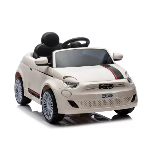 Elektromos autó Milly Mally Fiat 500e fehér